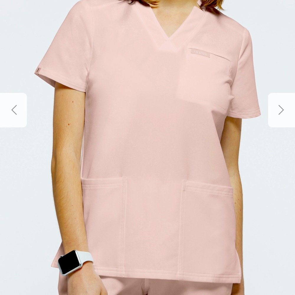 Blushing pink Jaanuu scrub set